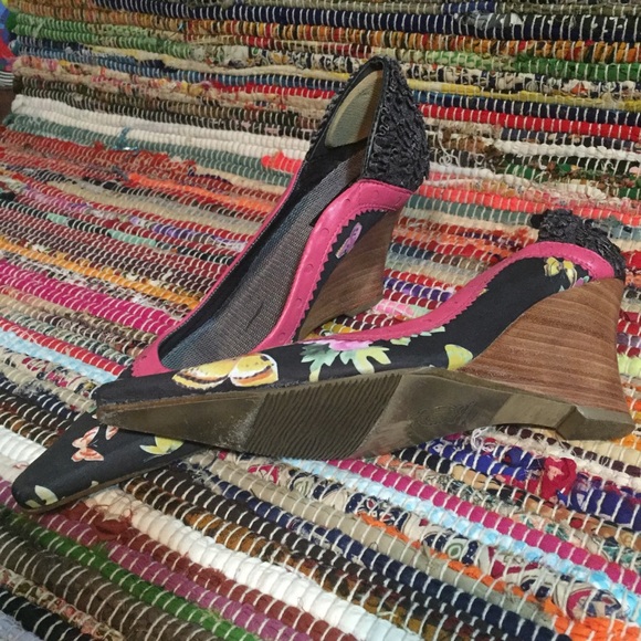 M by Morenatom Black Butterfly Brazilian Wedge - Picture 4 of 6